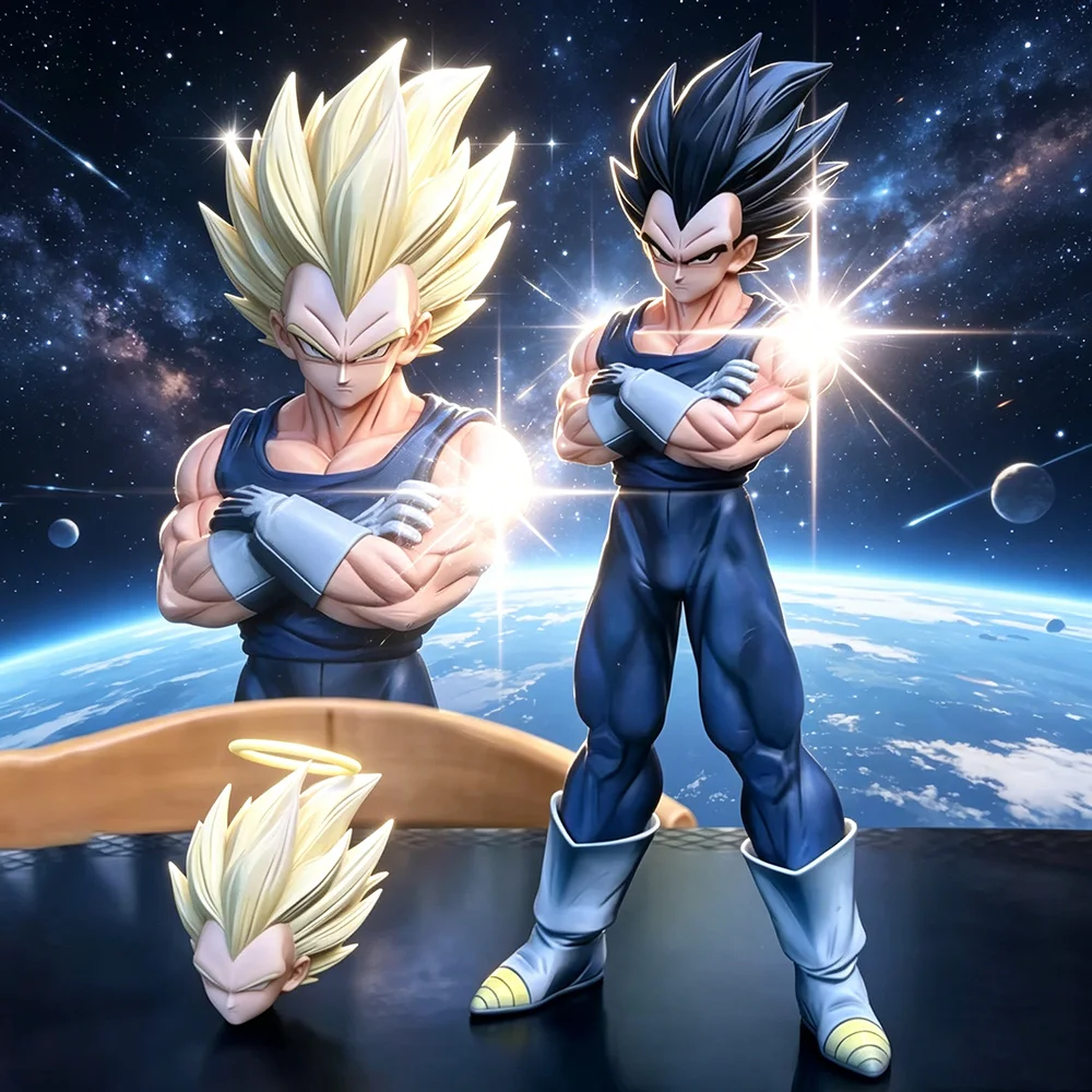 Figura de Anime Dragon Ball Z de 27,5 cm/10,82 pulgadas, figuras de acción de Vegeta, estatua de Pvc, adorno de escritorio, modelo de colección, juguetes, regalos