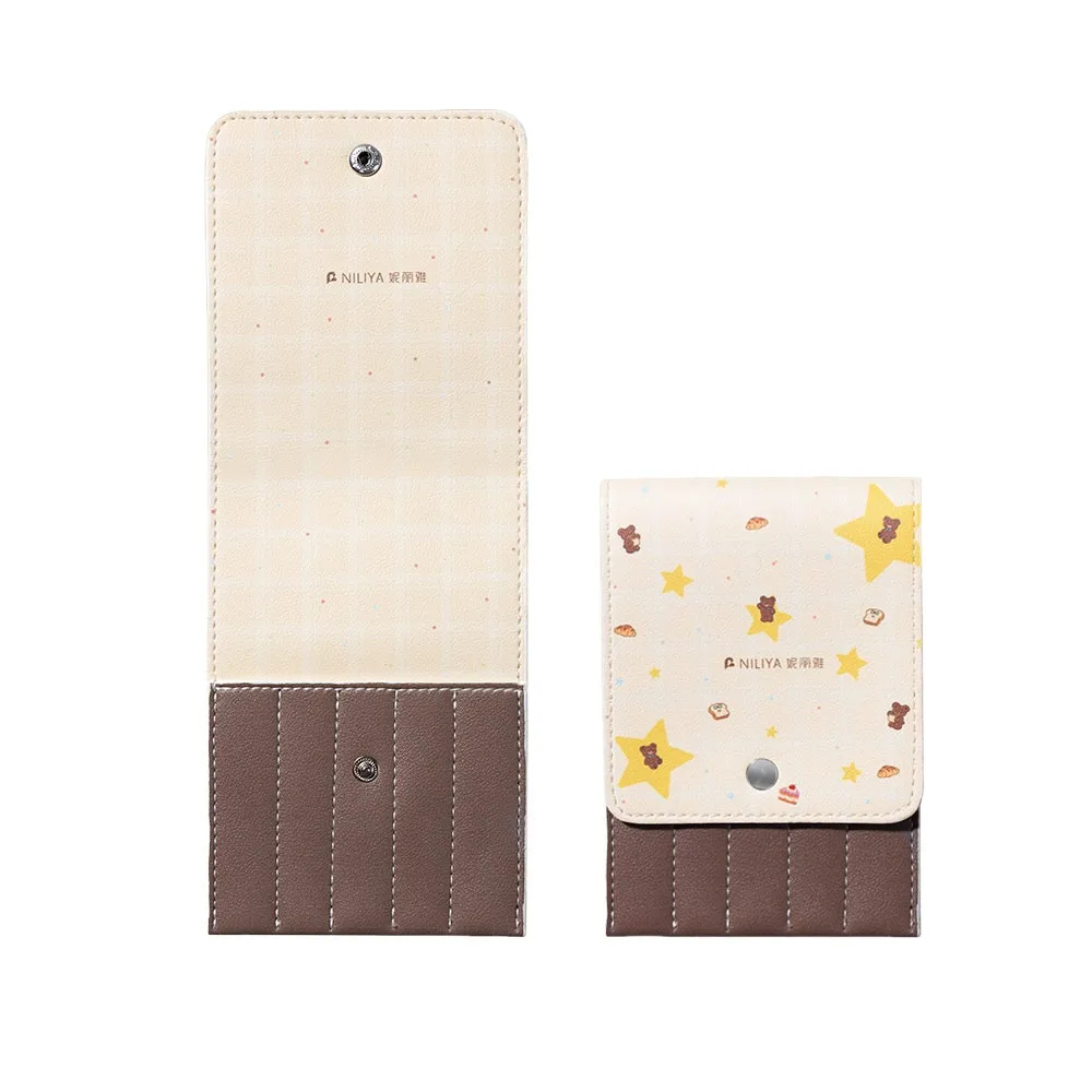 Portable Tweezer Protective Case Snap Button Closure Multi Slot Design Tweezer Storage Case Journaling Supplies Dustproof