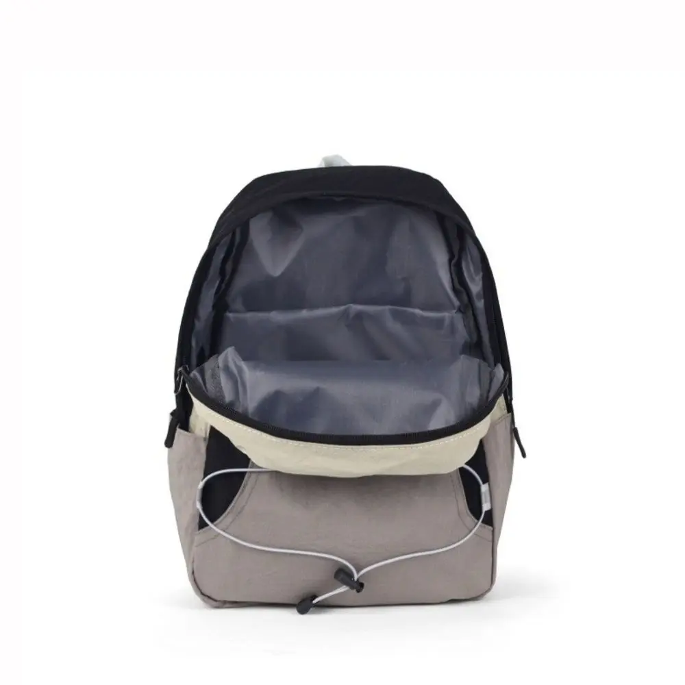 Streetwear Vintage Patchwork Backpack Patchwork Design Contrast Color Travel Backpack Japanese Style Versatile Student Schoolbag