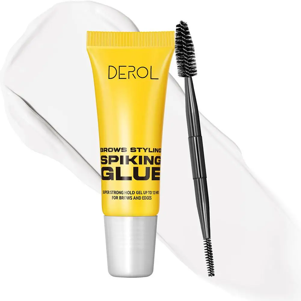 Dual-End Brush Eyebrow Styling Gel Waterproof Makeup Ultra-Strong 3D Transparent Quick Dry Wax Brow Enhancers Hold Setting 2026