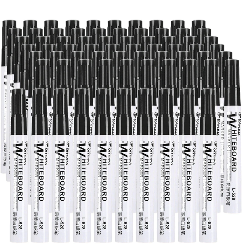 4-100Pcs Erasable Whiteboard Marker Pen Blackboard Marker Teaching Chalk for Glass Office School Stationery White Board Marker