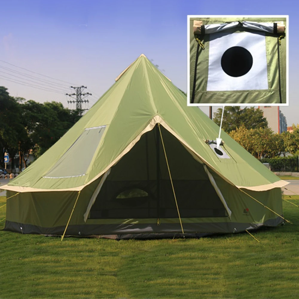 

High Quality 5-8 Person Mongolia Yurt Family Travel Hiking Anti Mosquito Sun Shelter Awning Canopy Beach Outdoor Camping Tent