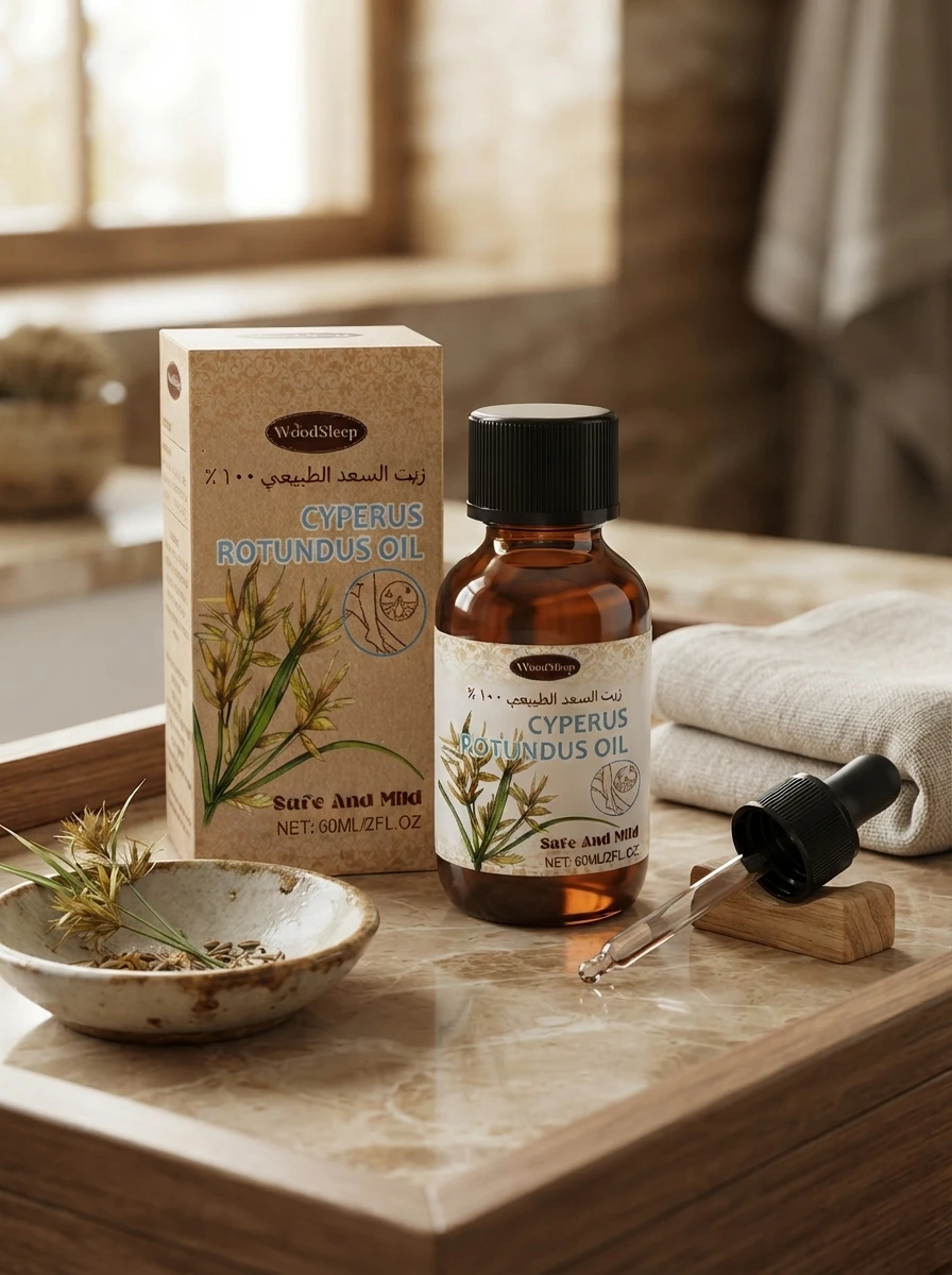 WOODSLEEP Comfort Care Oil, Cyperus Rotundus Body Oil for full-body moisture locking, gently cleanses and softens the skin