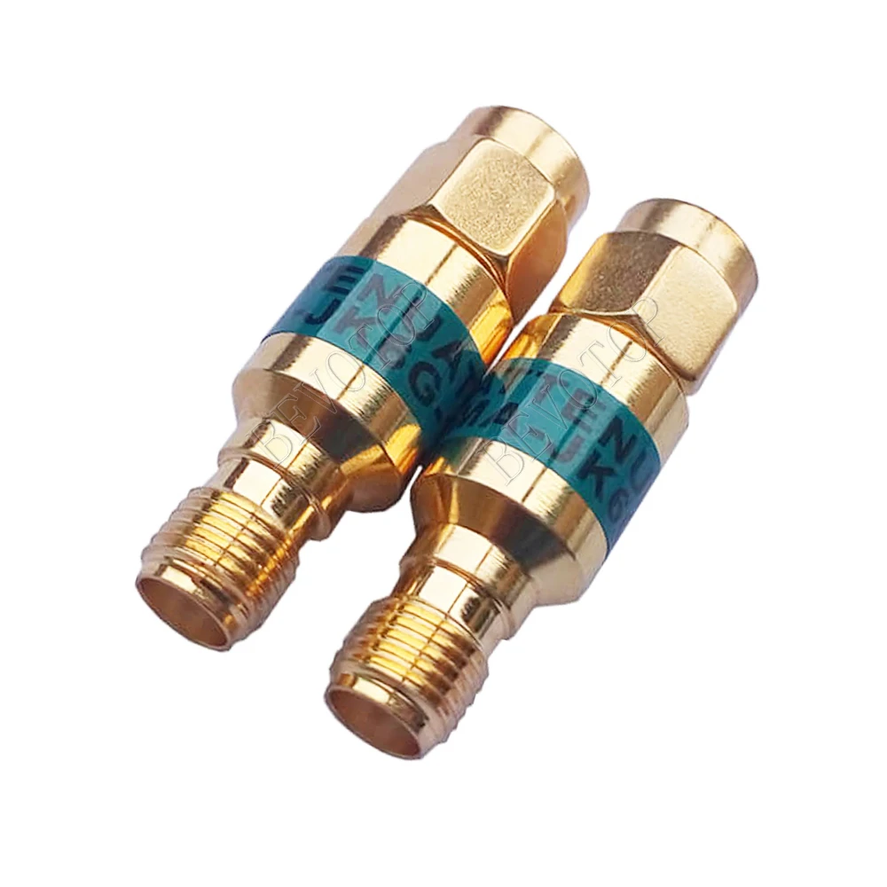 1Pcs 2W DC-6GHz DC-Block SMA Male Plug to SMA Female Connecotr 50ohm Gold plated RF Coaxial Block SWR≤1.2 DC blocker Connector