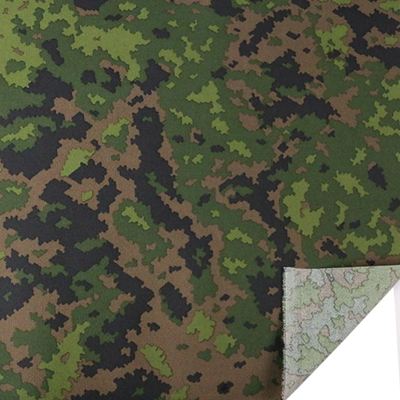 500D Nylon M05 FINNISH WOODLAND CAMO (IRR ) TACTICAL GEARS Fabric Cloth PU Coating Backpag Tactical Vest DIY