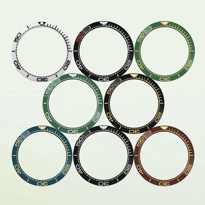 

38mmx30.7mm SKX007 Curved Ceramic Watch Bezel Insert Ring Fits SKX007 SKX009 SRPD GMT SUB Men's Watch Replace Bezel Insert Parts