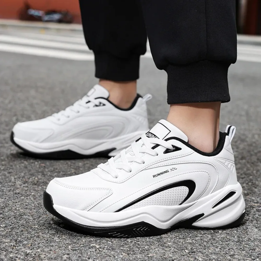 

Fall Winter Men's Running Shoes Lightweight Fleece Lined Tendon Bottom Casual Shoes Warm Cotton Shoes Slip Resistant Travel S...