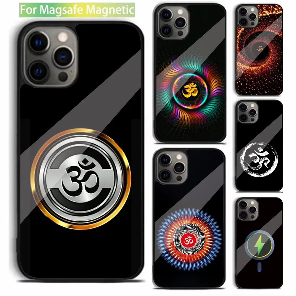 

Yoga Om Namaste Mandala Design Phone Case For iPhone 15,14,13,12,11,Plus,Pro,Max Mini Magsafe Magnetic Wireless Charging