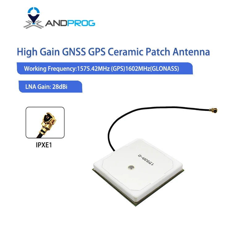 

28dB High Gain GNSS GPS Ceramic Patch Antenna Antennas,internal GPS GLONASS antenna IPX connector for IOT M2M