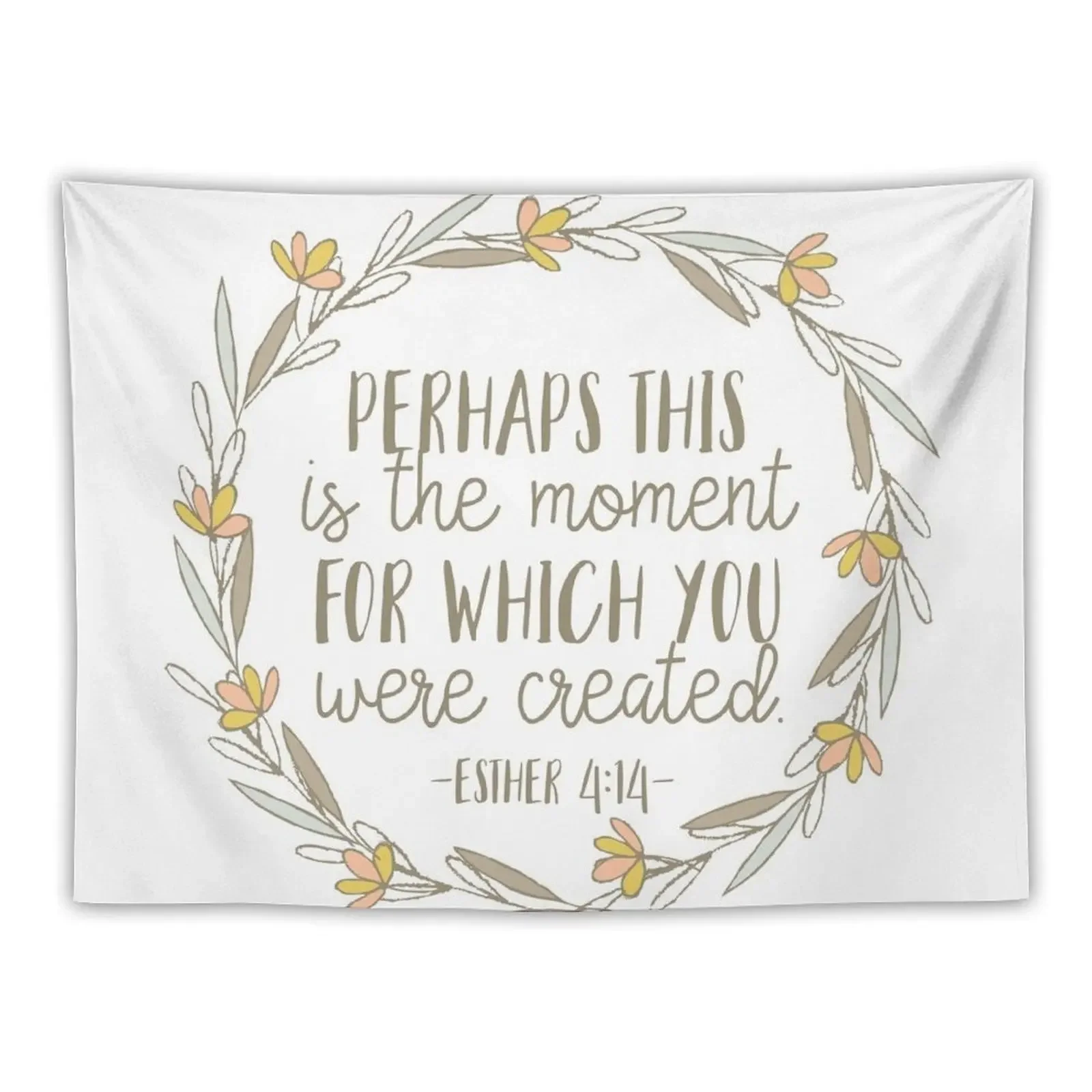 Bible Verse - Esther 4:14 Tapestry Room Decor Tapete For The Wall Decor Home Wall Hanging Decor Tapestry