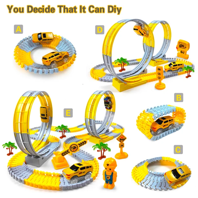 Children Electric Magical Flexible Track Toy Car Engineering Car Kids Educational Toys Train Toys for Children Birthday Gift 5 Children Electric Magical Flexible Track Toy Car Engineering Car Kids Educational Toys Train Toys for Children Birthday Gift 5