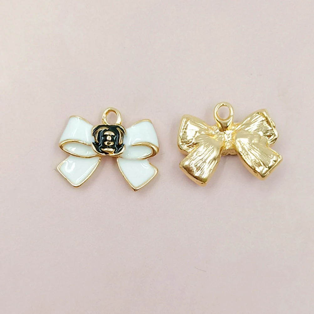 

20Pcs Stylish Bow Charms Alloy Jewelry Making Items for DIY Necklaces and Bracelets