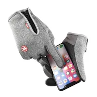 Autumn Winter Outdoor Touchscreen Gloves Men Women Cycling Driving Waterproof Warm Velvet Gloves Windproof Non Slip Ski Gloves