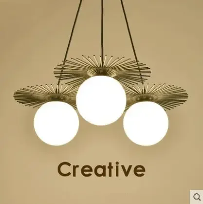 

Американский кантри ретро ресторан три простых современных лампы для столовой кафе магазин одежды креативные подвесные светильники