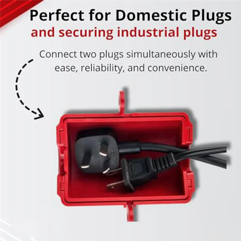 قفل قابس كهربائي BNVN لقفل Tagout - جهاز قفل سلك الطاقة 220 فولت، قفل سلك التمديد، درجة صناعية