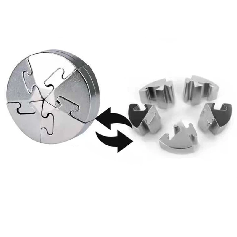 ألغاز معدنية صعبة ألغاز الدماغ للبالغين والمراهقين والأطفال Casse Tete IQ Test Disentanglement Toys ألعاب ذهنية تعليمية