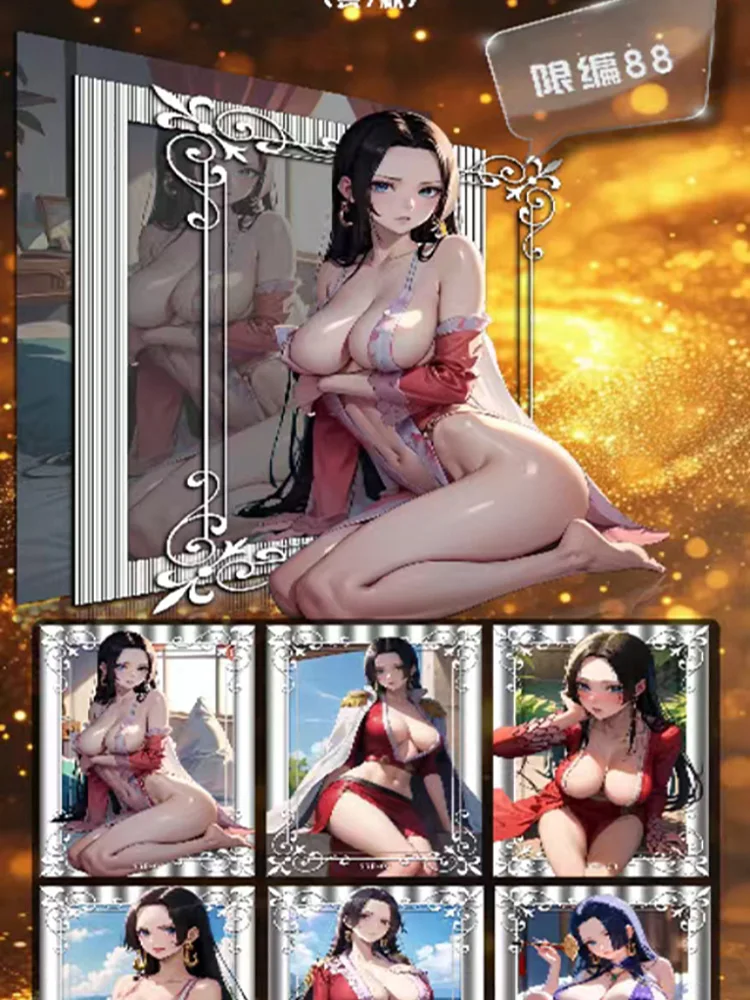 2024 Newest One Piece Sexy Goddess  Waifu Acrylic Collection Card Yamato Boa Robin Bikini Booster Box CCG ACG TCG Hobby Gift