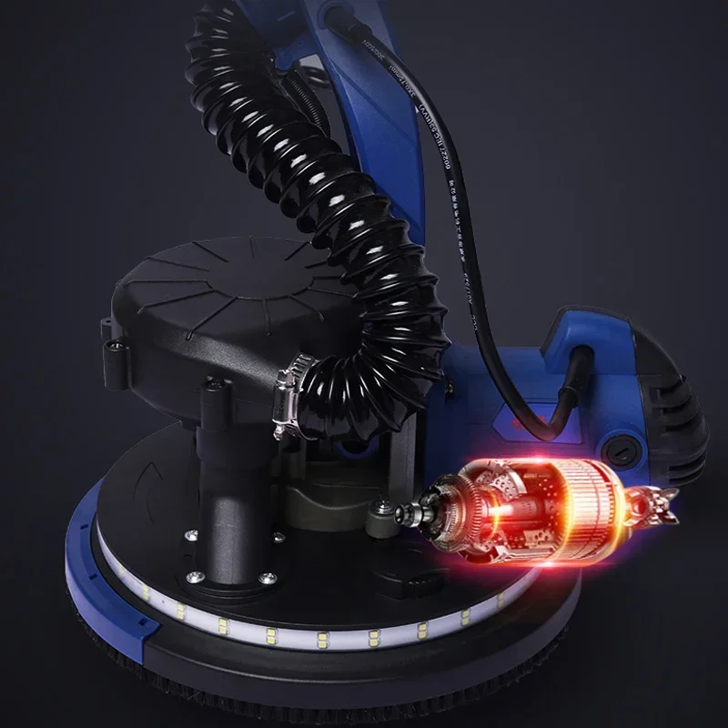 1PC Electric Self-priming Wall Grinder Ultra-light Sandpaper Machine Sanding Dust-free Wall Grinder Double Air Duct
