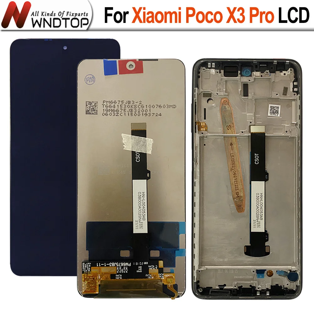 

6.67" New For Xiaomi POCO X3 Pro LCD Display Touch Screen Digitizer For M2102J20SG M2102J20SI LCD Display Replacement Parts