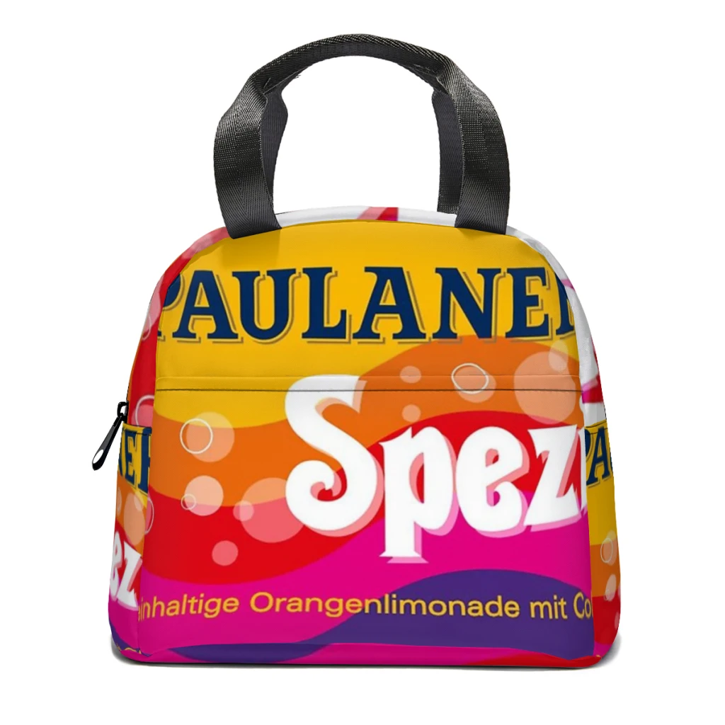 

PaulanerSpezi munich Portable Lunch Bag Food Thermal Box Durable Cooler Lunchbox with Shoulder Strap Picnic Bag Office