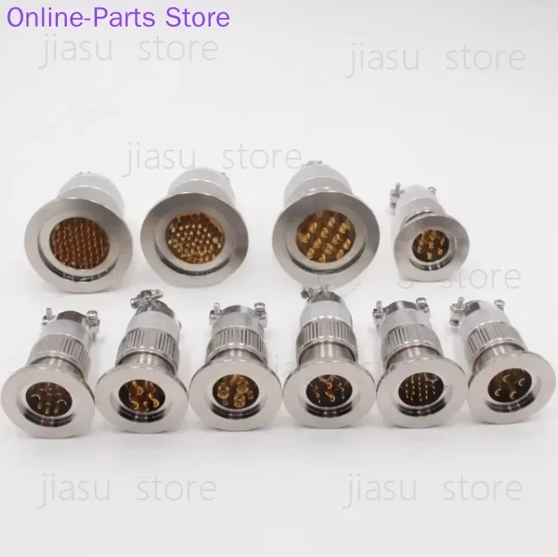 Airtight Aviation Plug, Vacuum Glass Sintered Connector, KF Flange Quick Installation Sealing Connector