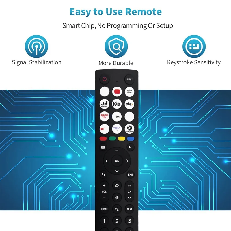 Control remoto ERF2S36H de repuesto para Hisense Smart LED LCD TV Control remoto sin voz