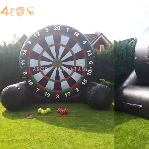 Komercyjna dmuchana gra w piłkę nożną z PVC, 3m, gigantyczna, na zewnątrz, dmuchana tarcza do piłki nożnej, dmuchane gry karnawałowe na imprezy