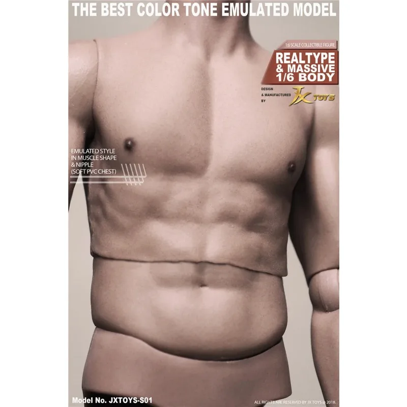 Nova escala 1/6 figura do corpo masculino militar corpo muscular ombro estreito homem corpo s01 flexível para 12 "soldados figura de ação brinquedos