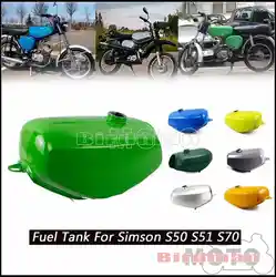 For Simson S50 S51 S70 S 50 51 70 Oil Tank Steel Motorcycle Gray Gas Tank Motorbike Fuel Tank 7 Colors Replacement Accessories