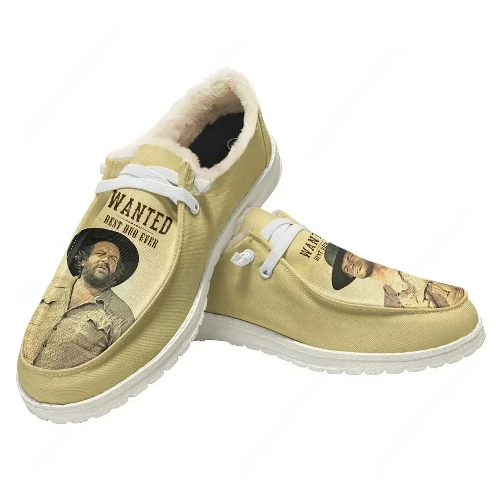 Bud Spencer Terence Hill Casual Shoes Plush Flat Shoe Men Woman Breathable Casual Outdoor Lightweight Footwear Customized Shoe