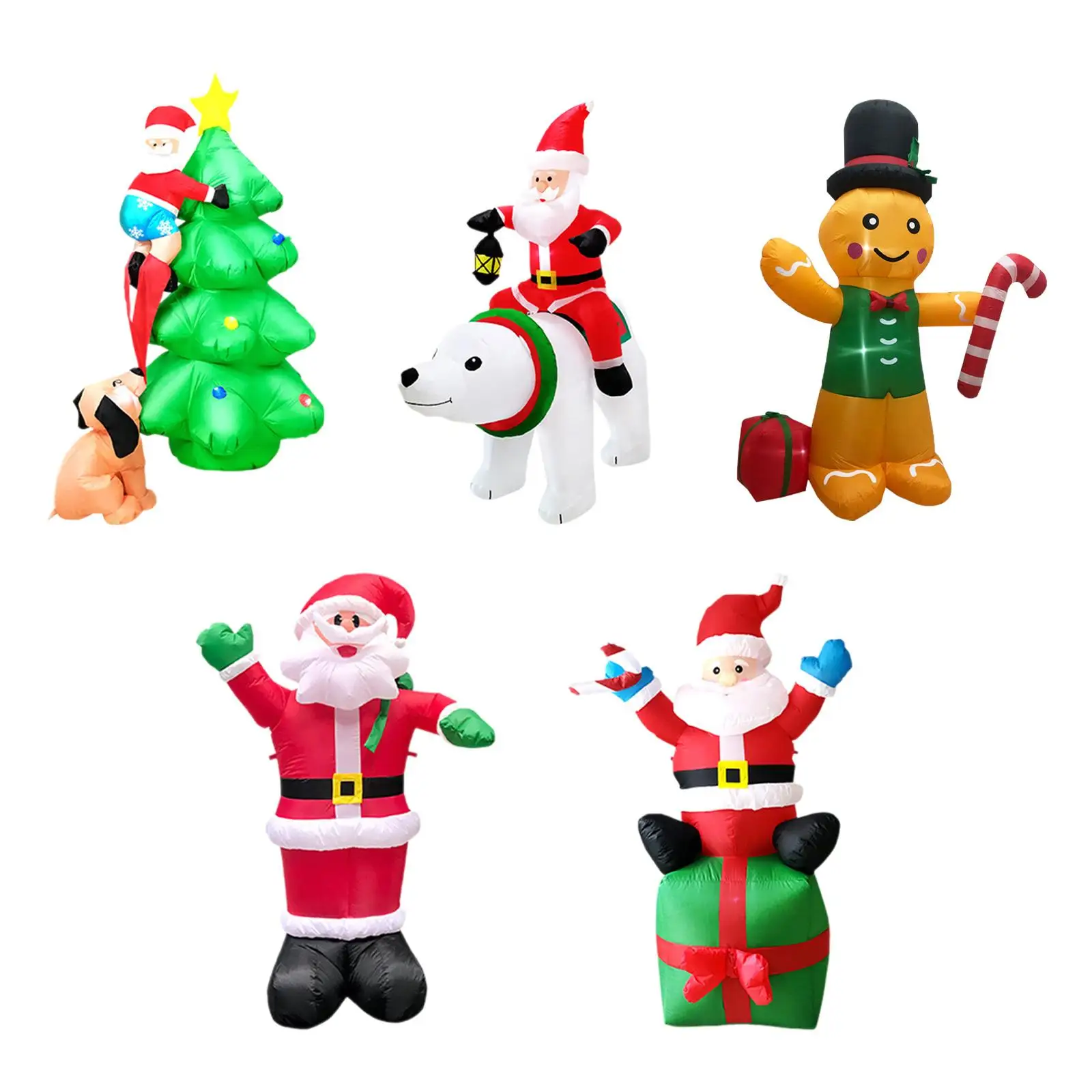 Inflatable Christmas Decoration Blow up Yard Decoration Built in LED Lights Christmas Ornament for Patio Outdoor Backyard Garden
