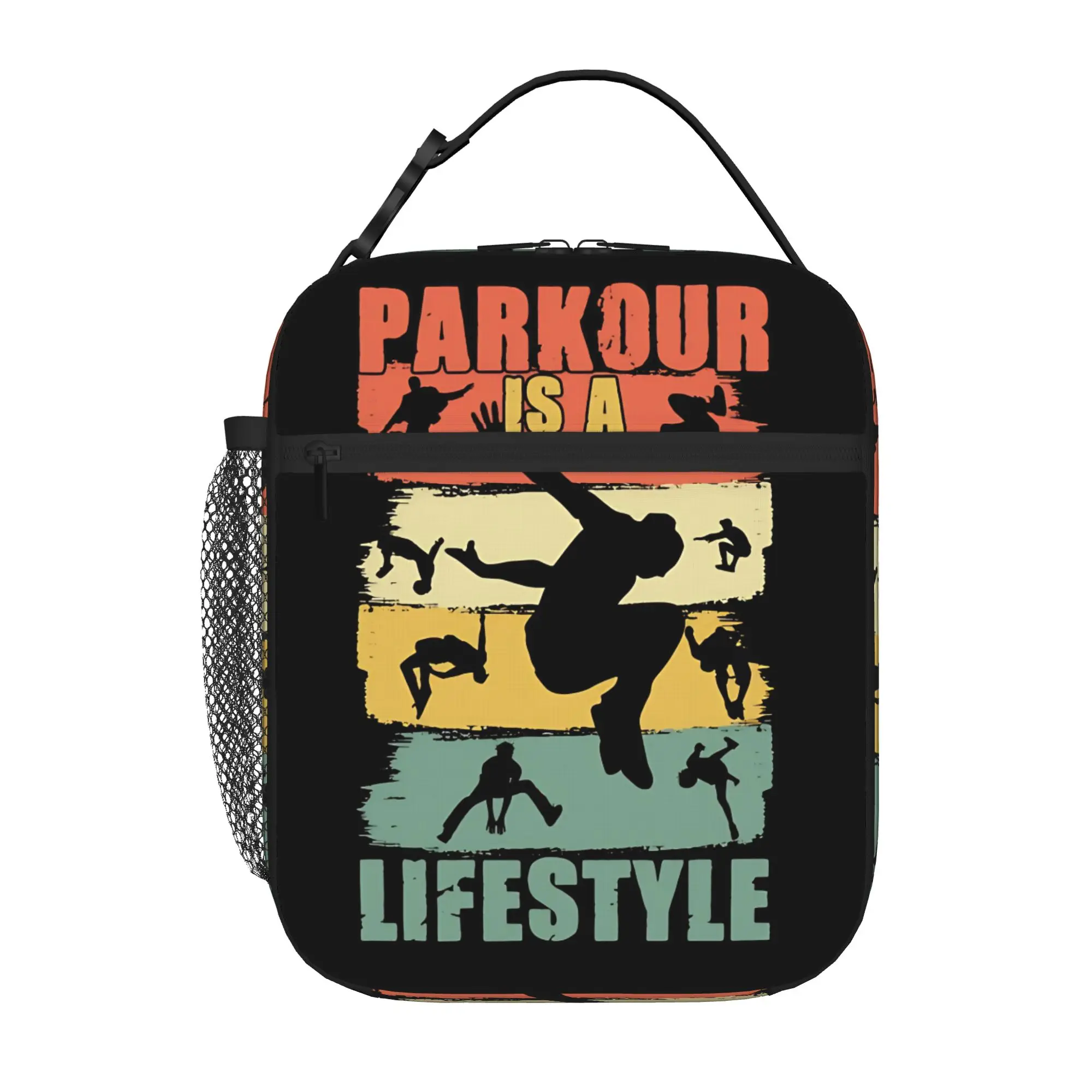Parkour Meal Bag Freerunning Tricks For A Freestyle Free Runner Lover New Super Quality Multi-Function Food Organizer Lunch Bag
