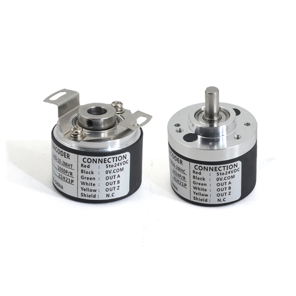 Rotary Encoder OVW2 / HES 2MHT 2MD 2MHC Pulse 3600P/R 2500P/R 1024P/R 1000P/R 360P/R 100P/R DC 5V-24V OUT A B Z HES-02-2MD