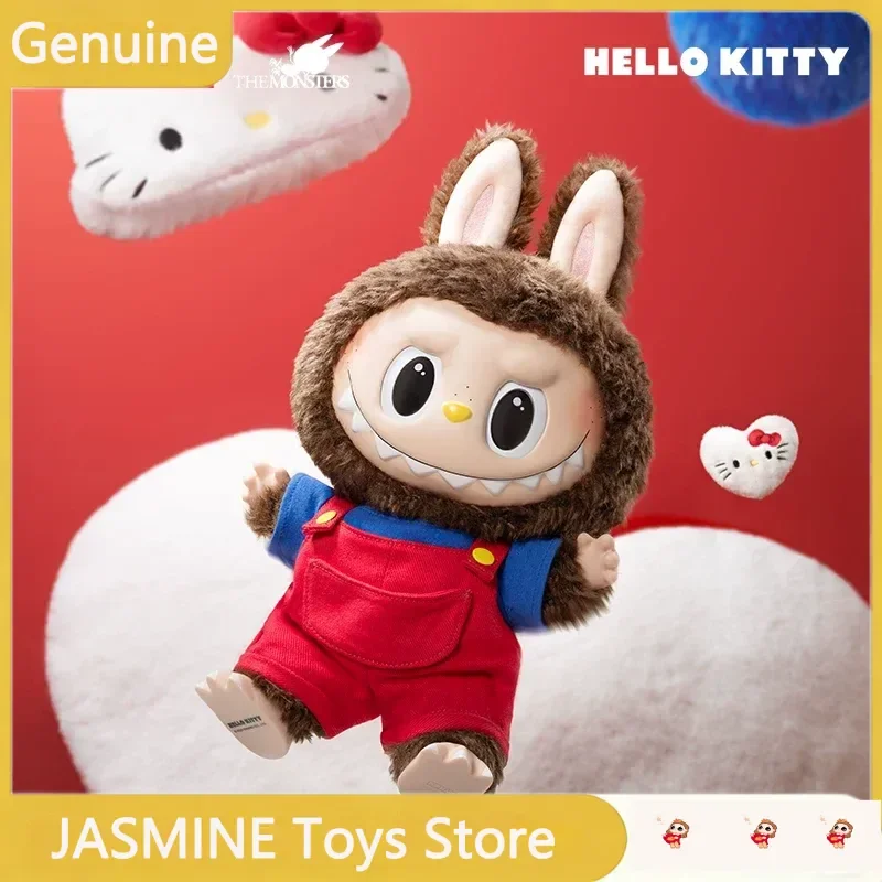 

POP MART THE MONSTERS X HELLO KITTY: Коллекционная виниловая плюшевая кукла Labubu для девочек, подарок на день рождения, украшение