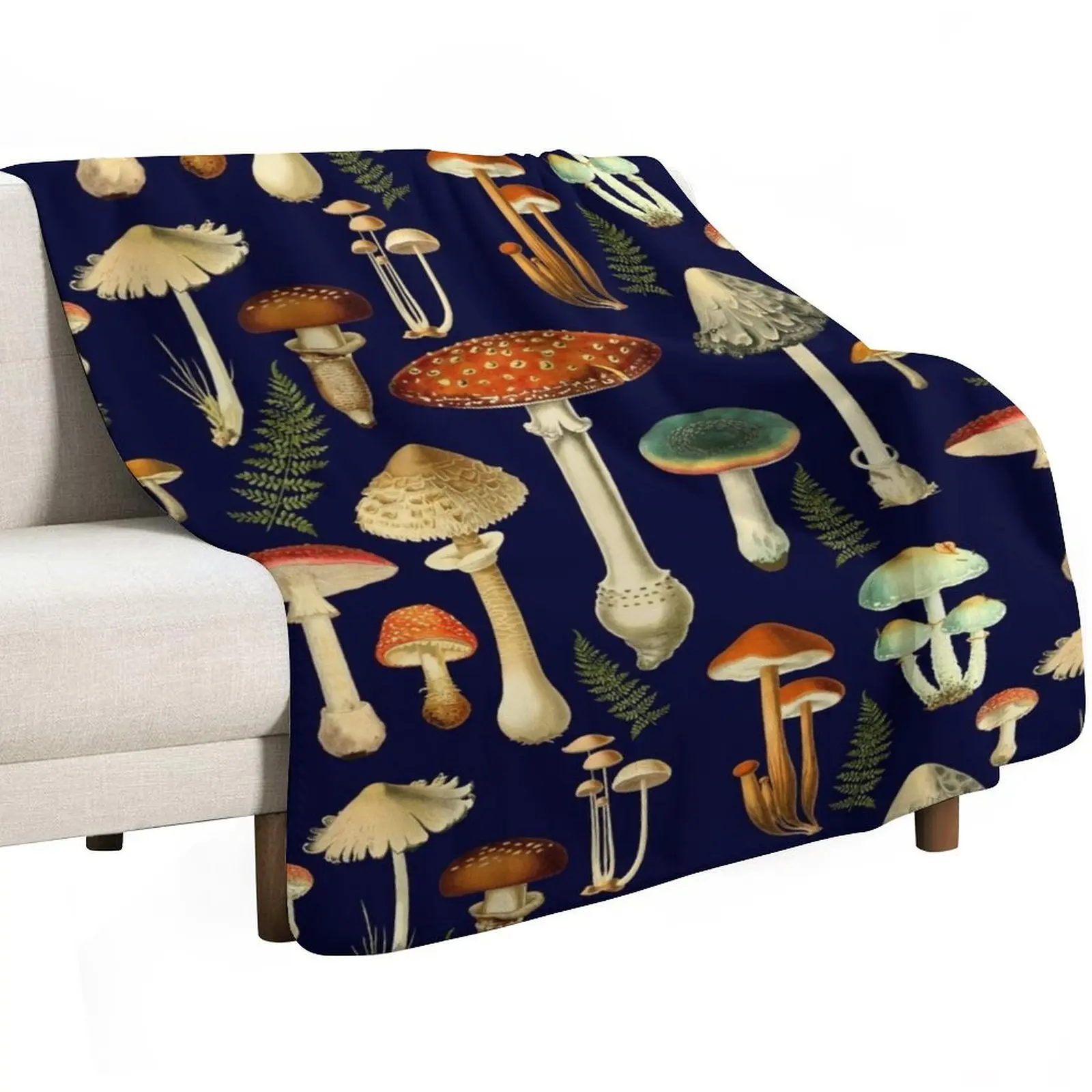 Toadstools Throw Blanket blankets and throws for babies Decorative Sofas Designers Giant Sofa Custom Blankets