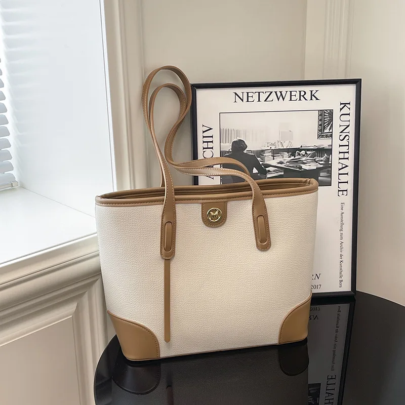 

2025 Casual Underarm Tote Bag for Her Large Capacity Shoulder Bag Fashion Commuter Purse Leather Crossbody Handbag Lightweight​