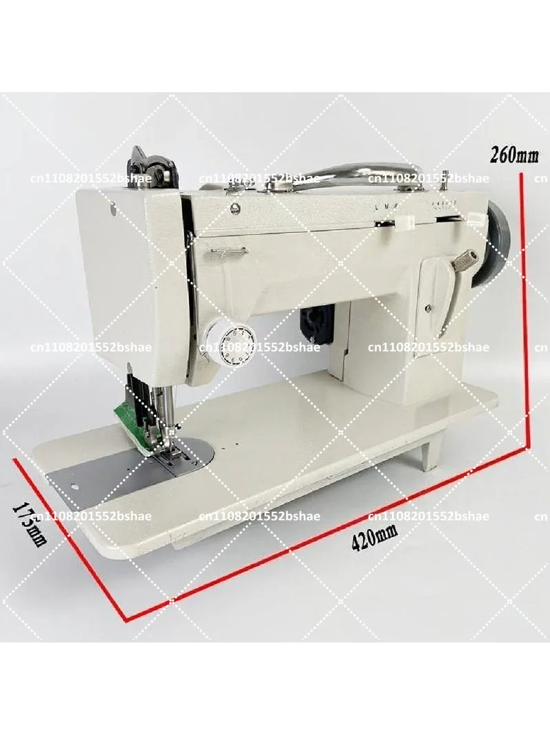 9-inch Arm Heavy-Duty Electric Sewing Machine with Walking Foot - Thick Material Leather Zigzag Stitch Sewing Tool for Professio
