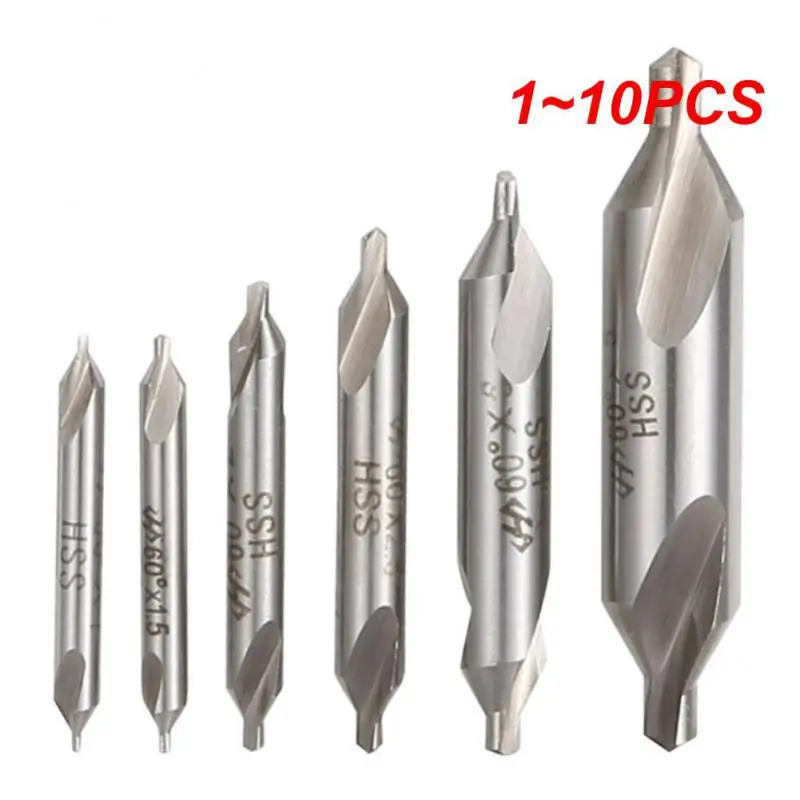 

1~10PCS central drill 1/1.5/2/2.5/3/3.5/4/5mm 60 ° countersunk angle metal bit combination set