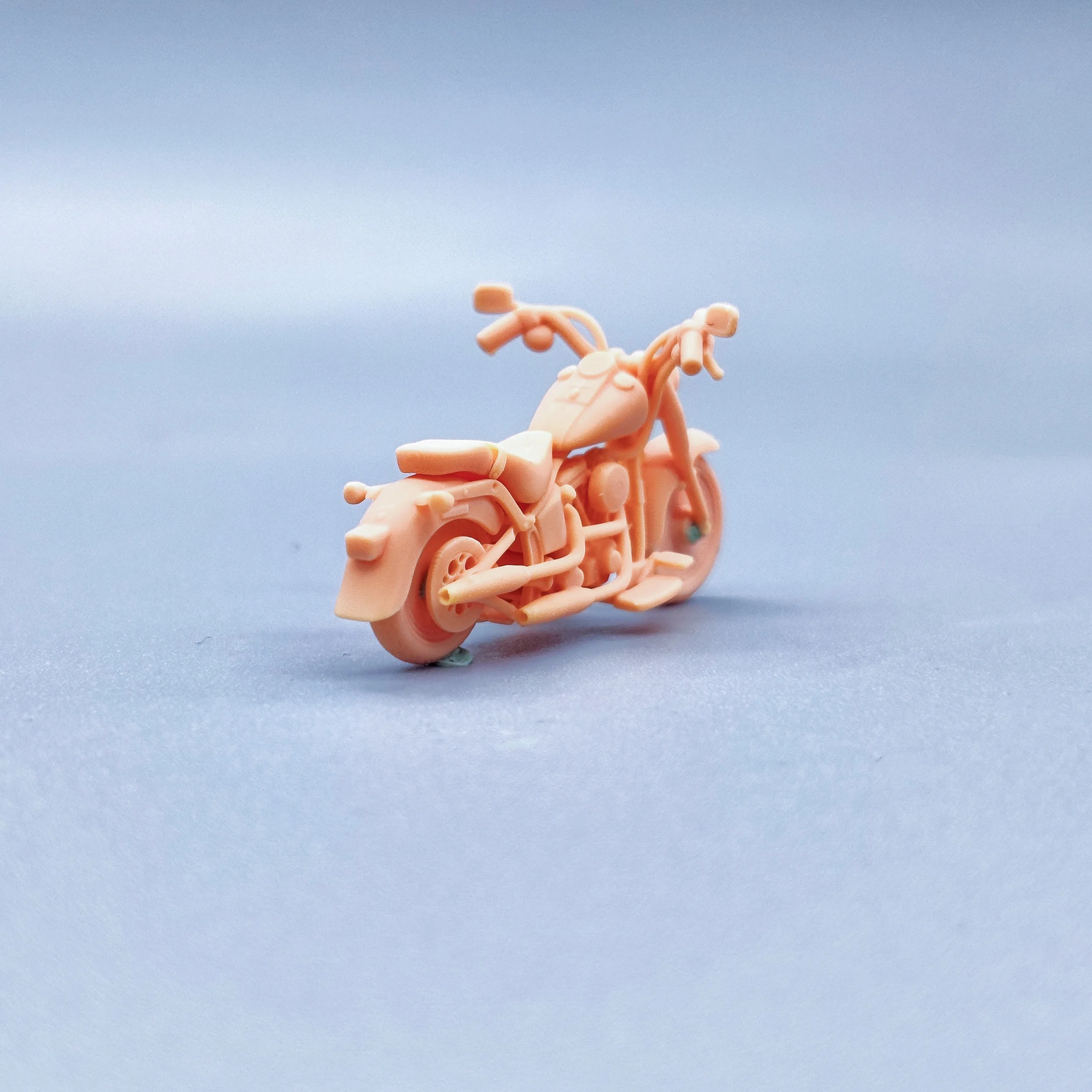 1/64 1/43 Figurines Scale Model Resin Fat Boy Motorcycle Uncolored Miniatures Diorama Hand-painted W014