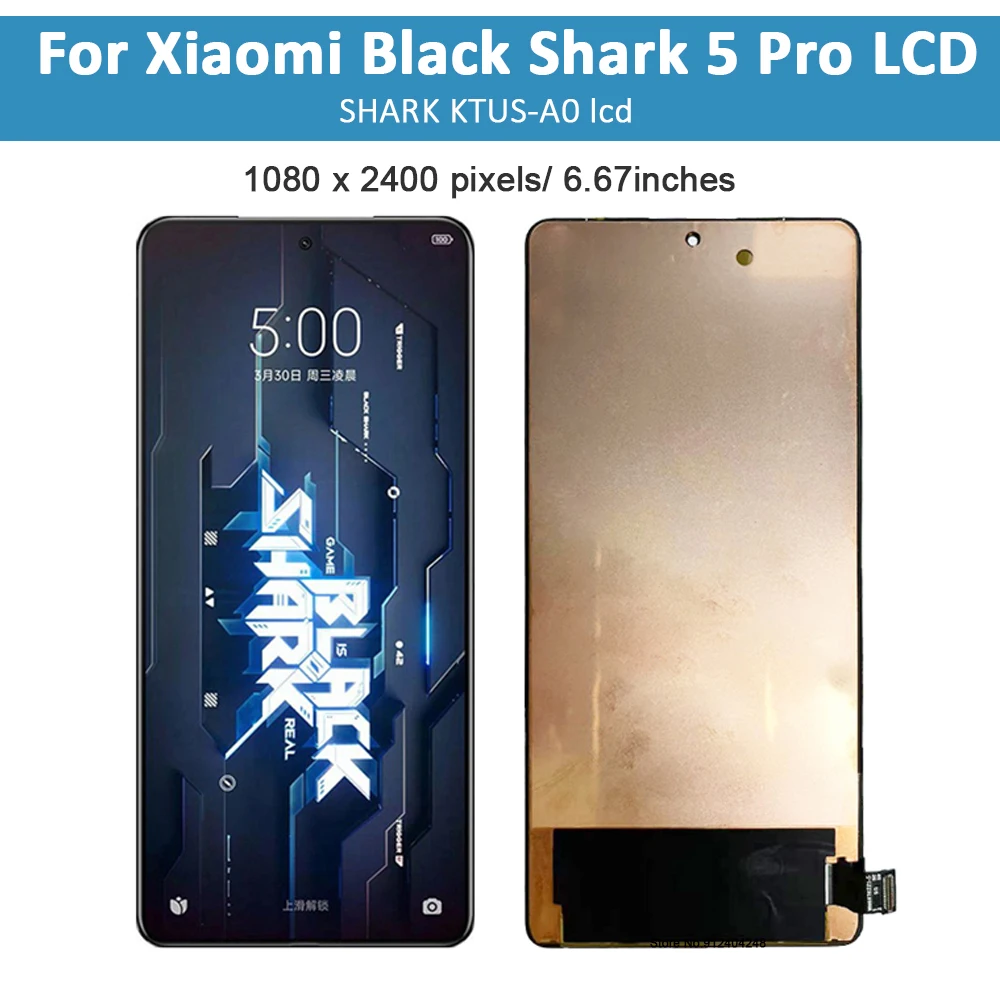 Imagem -02 - Display Lcd Amoled e Digitalizador de Tela Sensível ao Toque para Xiaomi Black Shark Pro Shark Ktus-h0 667