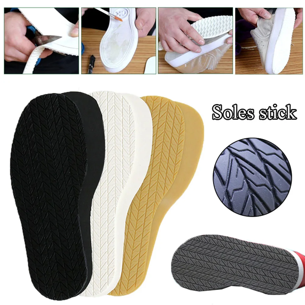 

Full Sole Rubber Shoe Soles Outsoles Pad Anti Slip Repair Worker Sole Stickers Wear-resistant DIY Protector Shoe Repair Sticker