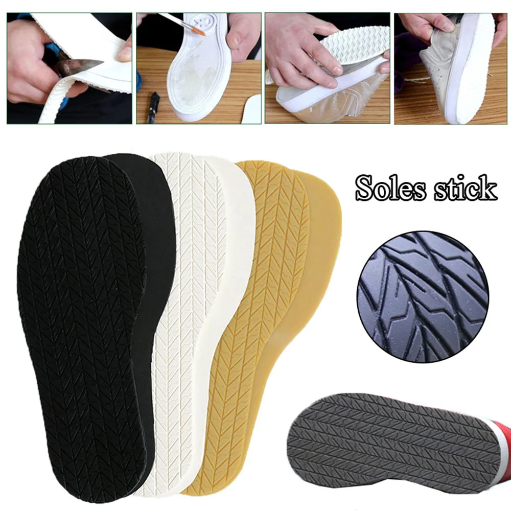 Full Sole Rubber Shoe Soles Outsoles Pad Anti Slip Repair Worker Sole Stickers Wear-resistant DIY Protector Shoe Repair Sticker