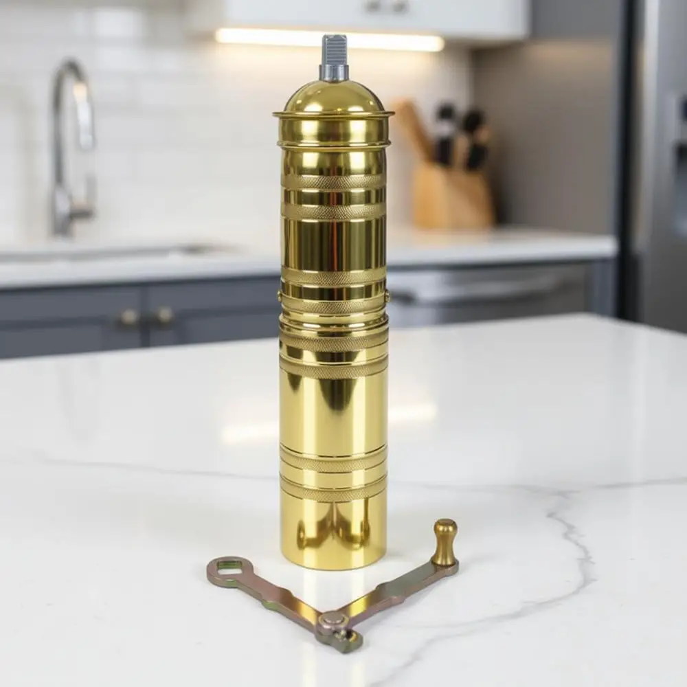 

Прочная латунная кофемолка и мельница для специй – ручная турецкая, греческая, арабская кофемолка, регулируемая ручная мельница для кофе в зернах и перца