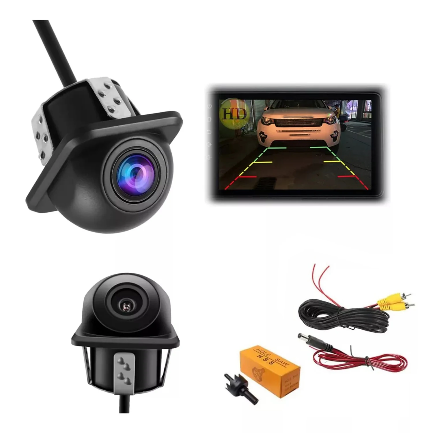 Rearview Backup Camera for Vehicles, Featuring Universal Functionality. Suitable for SUVs, Pickup Trucks, RVs, Vans, Campers