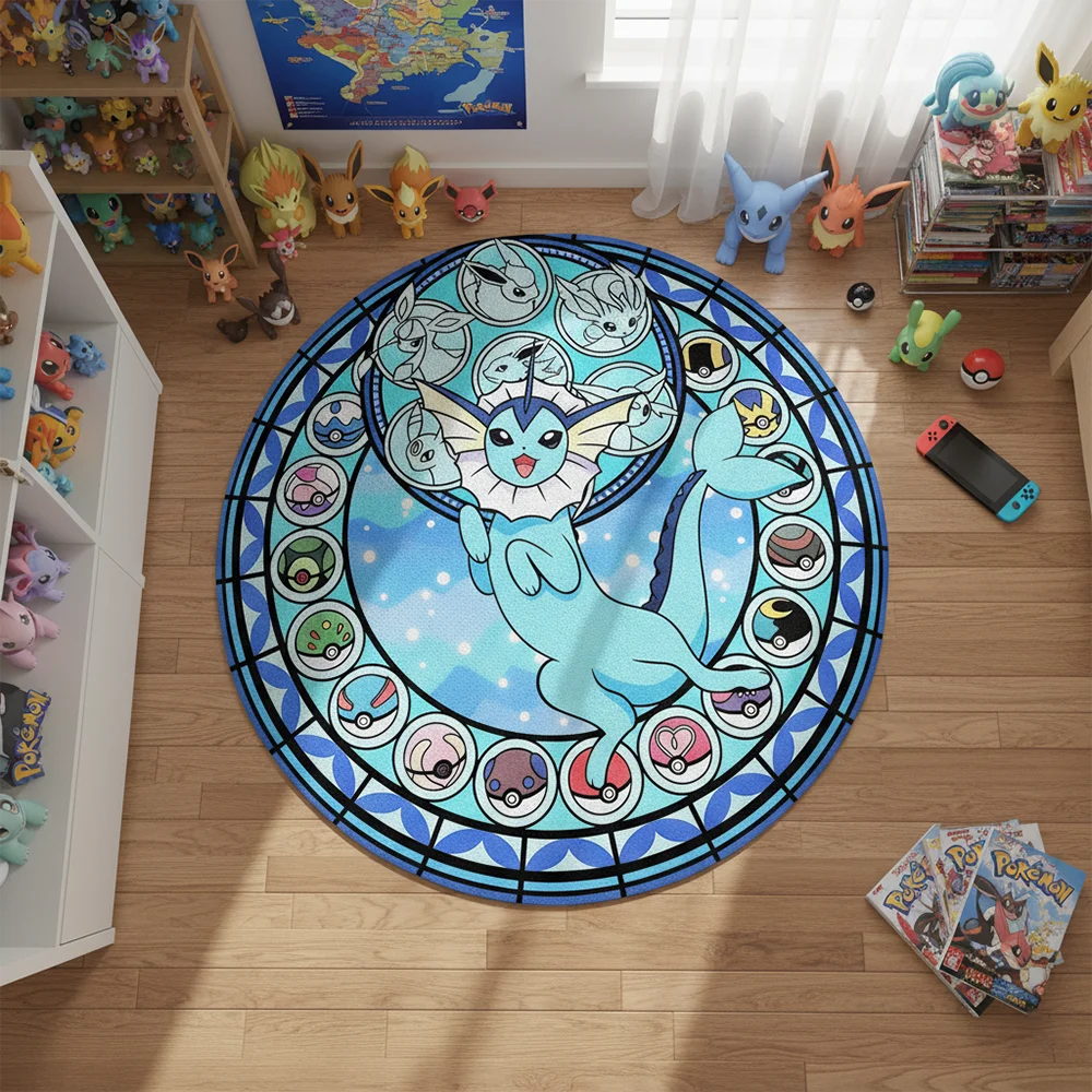 Gaming Accessories For Kids Room - Pokemon Tarzı Anime Halı Vaporeon Yer