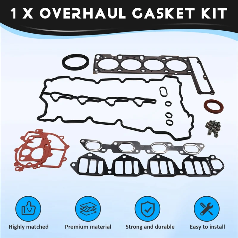 

High Quality 6640100001 Car Engine Overhaul Gasket Kit Rebuilding Kits For Ssangyong Actyon Kyron 2.0 Rexton +D20DT 6640160000