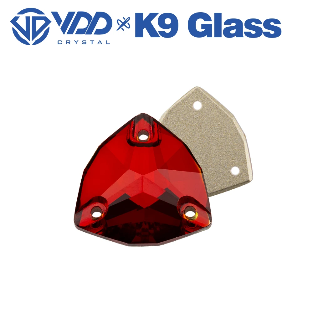 VDD Trilliant S110 Granat K9 Glas, hochwertige aufnähbare Strasssteine, flache Kristallsteine zum Aufnähen, Glitzersteine für DIY-Bastelarbeiten und Bekleidung. – Detail 7
