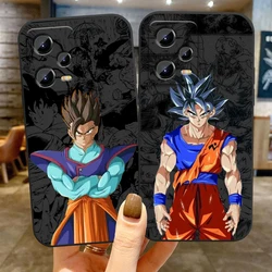 Comic D-Dragon Ball Son Goku For Xiaomi Redmi Note 13 12R 12 12S Turbo 11 11T 11S 10 10S Pro Plus 5G Black Cover Phone Case