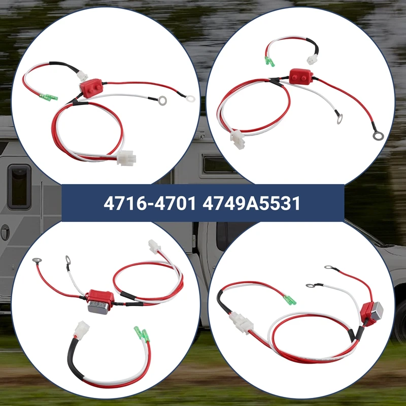 Durable 12V 15AMP Battery Harness 4716-4701 4749A5531 For Coleman -Up Camper