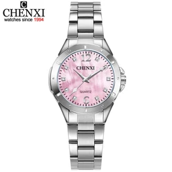 CHENXI Women Watches Luxury Brand Simple Clock Waterproof Lady Rhinestones Full Steel Watch Ladies Quartz Dress Wristwatch